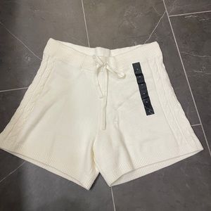 Cream banana republic sweater shorts